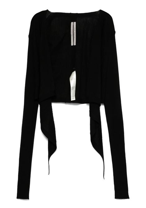 Cardigan crop a portafoglio in nero Rick owens - donna RICK OWENS | RP01E7645M09